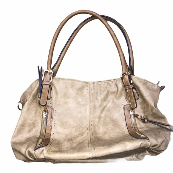 Tan faux leather boho handbag/purse - Picture 2 of 11